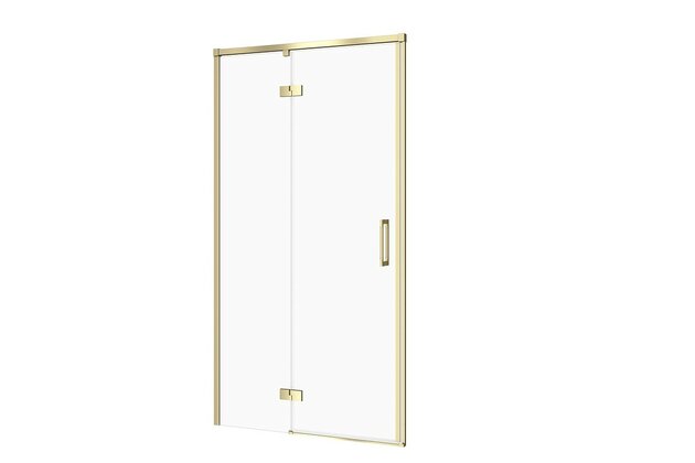 Sprchové dveře Cersanit Larga 100×195 matné zlaté s panty levé, S164-067
