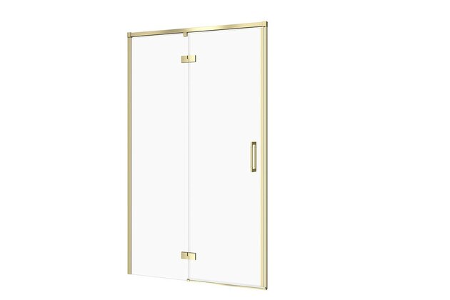 Sprchové dveře Cersanit Larga 120×195 matné zlaté s panty levé, S164-068