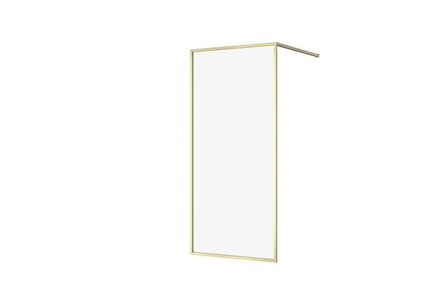 Sprchový kout Cersanit Larga walk-in 90x200 matný zlatý, S164-072