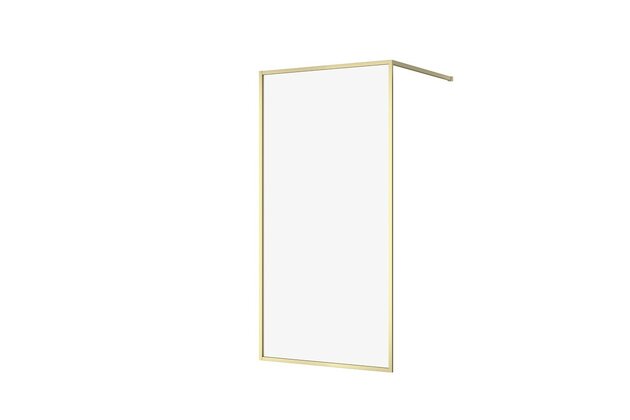 Sprchový kout Cersanit Larga walk-in 100x200 matný zlatý, S164-073