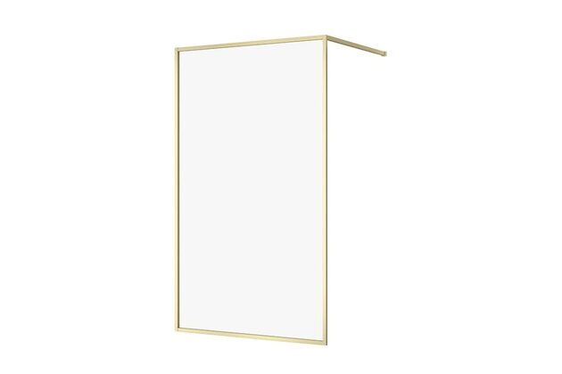 Sprchový kout Cersanit Larga walk-in 120x200 matný zlatý, S164-074