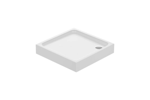 Sprchová vanička Cersanit Tako 90x90x16 bílá čtvercová s panelem, S204-012