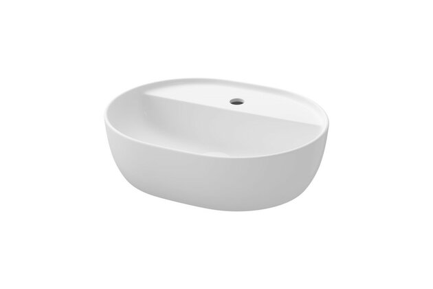 Umyvadlo Cersanit Moduo 50 na desku bílé oválné s otvorem pro baterii, K116-154