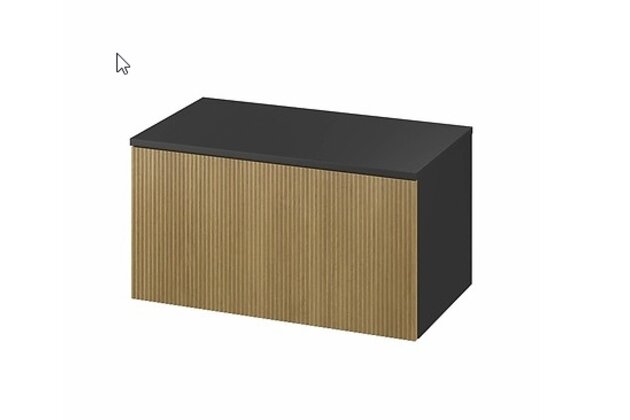 Skříňka Cersanit Werta 80 s deskou antracit, S1005-009