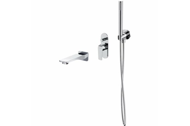 Sprchová souprava Cersanit City vanová podomítková se sprchou chrom set B726, S952‑036