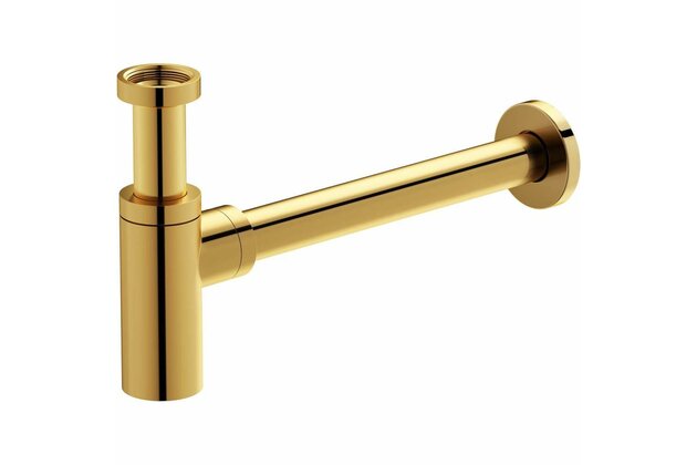 Sifon umyvadlový Cersanit Inverto zlatý oválný, S951‑714