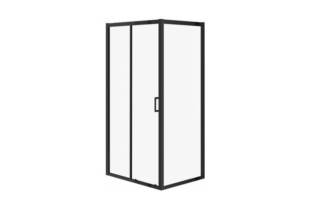 Sprchový kout Cersanit Arteco 100x80x190 posuvný, černý, S913-017