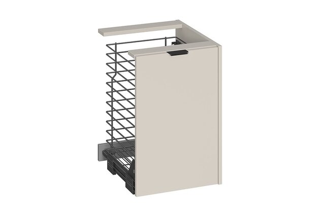 Skříňka Cersanit Atrato 40 s košem na prádlo, kašmír, S1026-026