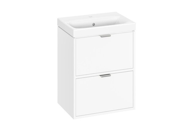 Skříňka Cersanit Atrato 50 s umyvadlem, bílá, set C637, S4007-001