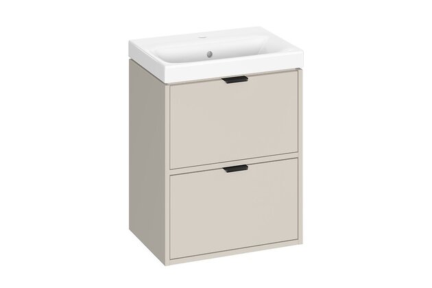 Skříňka Cersanit Atrato 50 s umyvadlem, kašmír, set C639, S4007-002