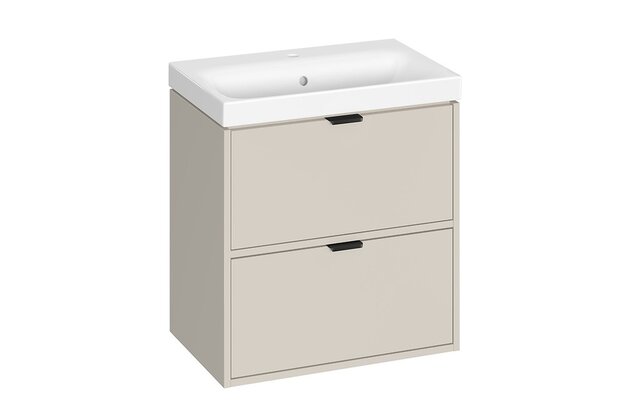 Skříňka Cersanit Atrato 60 s umyvadlem, kašmír, set C642, S4007-006