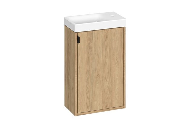 Skříňka Cersanit Atrato 40 s umyvadlem, dub, set C644, S4007-008