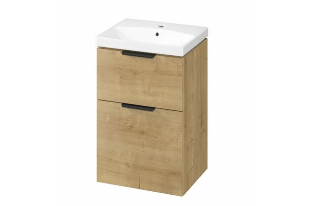 Skříňka Cersanit City 50 s umyvadlem dub set C751, S4004-133