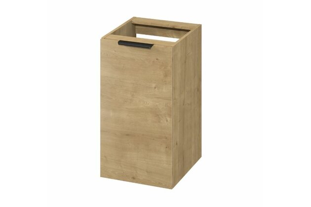 Skříňka Cersanit City 40 s košem na prádlo dub, S584-116