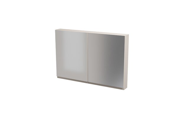 Nábytkový set Cersanit Moduo 120, skříňka 60 zrcadlová závěsná kašmír 2x