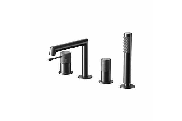 Baterie Cersanit Zen vanová víceotvorová černá gun metal, S951-793