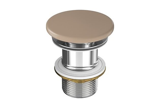 Výpust umyvadlová Cersanit Farva keramická, pro umyvadla bez přepadu, cappuccino mat, K712-048