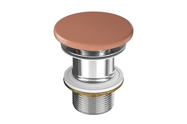 Výpust umyvadlová Cersanit Farva keramická, pro umyvadla bez přepadu, cihlová mat, K712-050