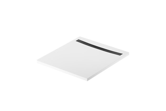 Sprchová vanička Cersanit Kontra 100x90 obdélníková, bílá ,kryt černý, S207-004