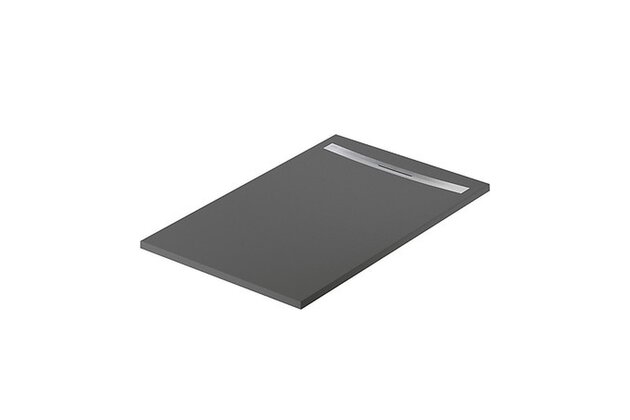 Sprchová vanička Cersanit Kontra 140x90 obdélníková, graphite ,kryt ocel, S207-008