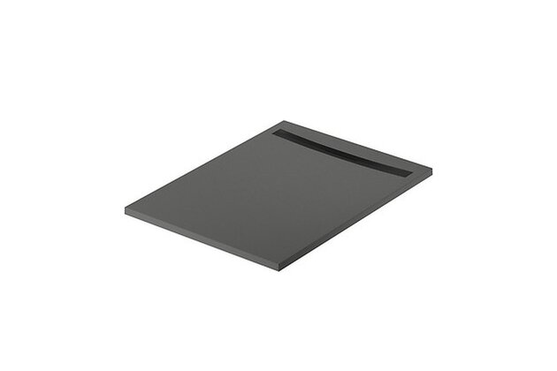 Sprchová vanička Cersanit Kontra 120x90 obdélníková, graphite ,kryt černý, S207-014