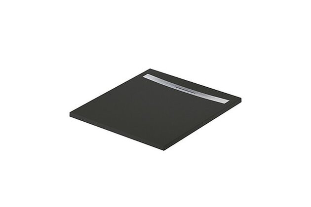 Sprchová vanička Cersanit Kontra 100x90 obdélníková, černá ,kryt ocel, S207-020