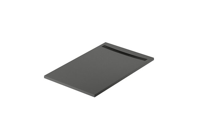 Sprchová vanička Cersanit Kontra 140x90 obdélníková, graphite ,kryt černý, S207-028