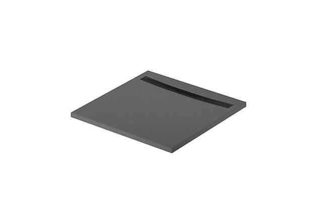 Sprchová vanička Cersanit Kontra 90x90 čtvercová, graphite ,kryt černý, S207-036