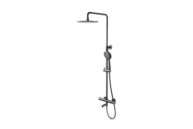 Sprchová souprava Cersanit Zen termostatická, gun metal, S951-787