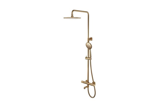 Sprchová souprava Cersanit Zen termostatická, kartáčovaná měď, S951-791