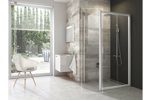 Pevná stěna Ravak Blix BLPS 80 jednodílná, bílá/transparent, 9BH40100Z1