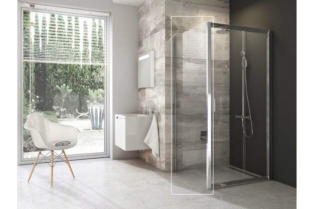 Pevná stěna Ravak Blix BLPS 80 jednodílná, lesk/transparent, 9BH40C00Z1