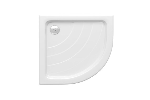 Sprchová vanička Ravak Ronda 80x80 EX čtvrtkruhová samonosná, bílá, A204001320