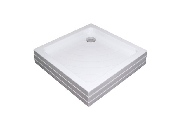 Sprchová vanička Ravak Angela PU 80x80 čtvercová samonosná, bílá, A004401120