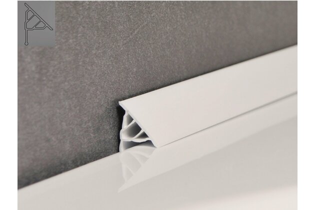 Krycí lišta Ravak v délce 1100/10 mm, bílá, XB451100001