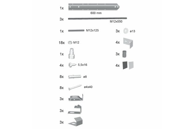 Panelkit Ravak Rosa sada univerzální, B23000100N