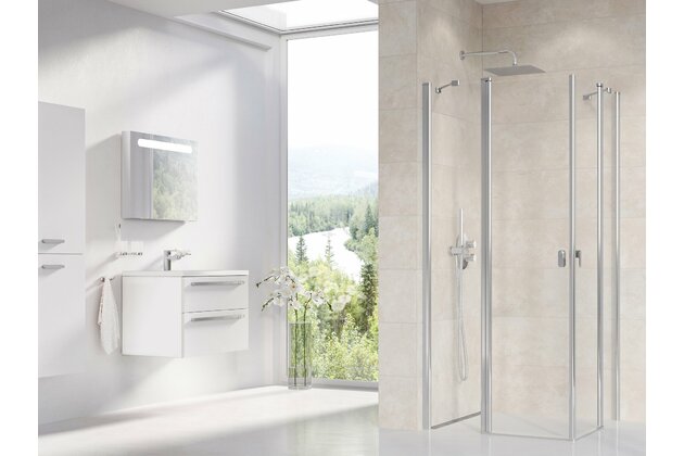 Sprchový kout Ravak Chrome CRV2/CRV2 110x110 rohový, lesk/transparent