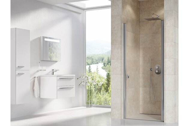 Sprchové dveře Ravak Chrome CSD1 80 jednodílné, lesk/transparent, 0QV40C00Z1