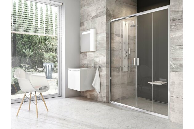 Sprchové dveře Ravak Blix BLDP4 200 čtyřdílné, lesk/transparent, 0YVK0C00Z1