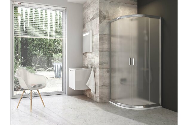 Sprchový kout Ravak Blix BLCP4 90x90 čtyřdílný čtvrtkruhový, lesk/grape, 3B270C00ZG