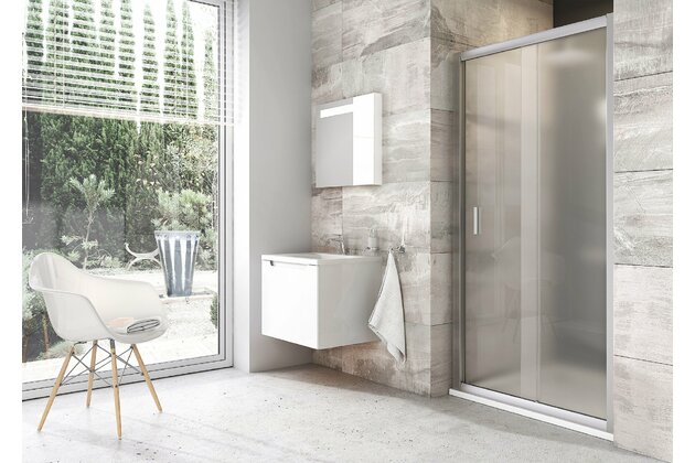 Sprchový kout Ravak Blix BLDP2/BLPS 110x80 rohový, satin/grape