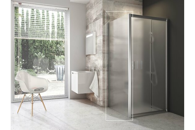 Pevná stěna Ravak Blix BLPS 90 jednodílná, satin/grape, 9BH70U00ZG