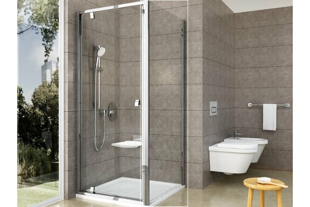 Pevná stěna Ravak Pivot PPS 80, lesk/transparent, 90G40C00Z1