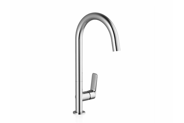 Baterie Ravak Classic umyvadlová, stojánková 393 mm s otočným ramínkem, bez výpusti, X070085