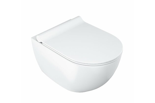 WC Ravak Uni Chrome RimOff závěsné, bílá, X01535