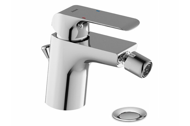 Baterie Ravak Flat bidetová, stojánková 121 mm s výpustí, chrom, X070122