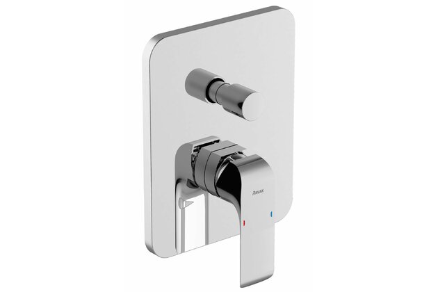 Baterie Ravak Flat vanová sprchová podomítková 2-cestná, bez tělesa, chrom, X070123