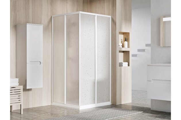 Sprchový kout Ravak Supernova SRV2 S 100x195 1/2 rohový, bílá/pearl, 14VA01O211