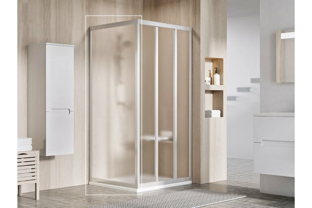 Pevná stěna Ravak Supernova APSS 75 198 jednodílná, satin/grape, 94030UR2ZG