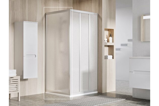 Pevná stěna Ravak Supernova APSS 80 198 jednodílná, satin/pearl, 94040UR211